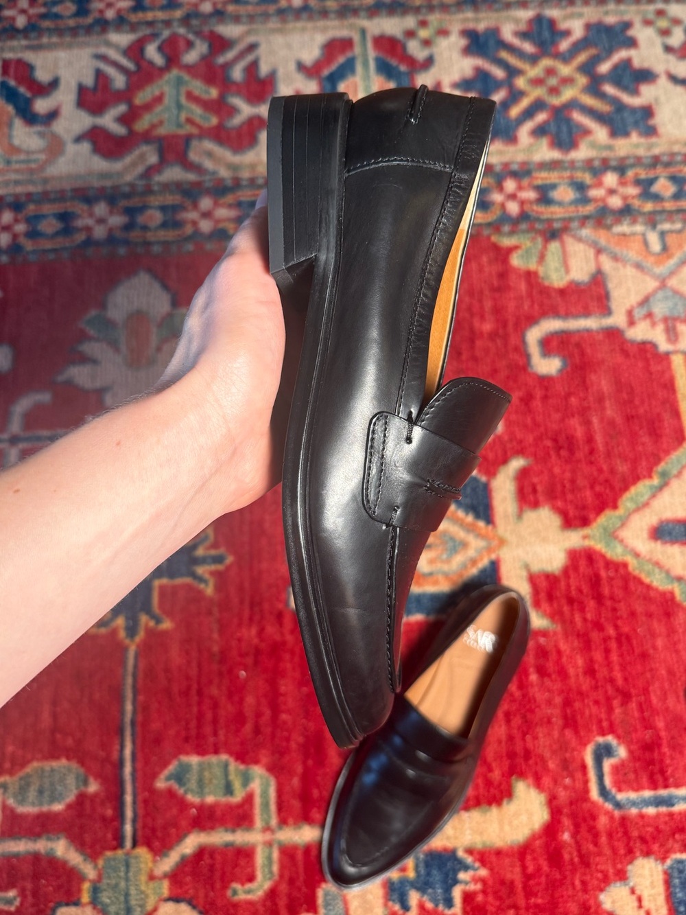 SARTO By Franco Sarto Black Leather Penny Loafers - Picture 5 of 16